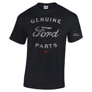 Genuine Ford Parts on black tshirt